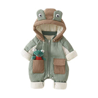 Baby Boy Down Coveralls Winter Clothes Fleece-lined
