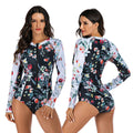 One-piece Long-sleeved Women's Hot Spring Swimsuit Diving Suit
