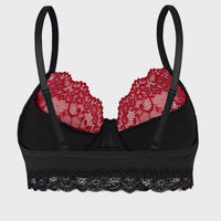 Women's Skull Print Contrast Color Fashion Bra
