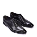 Spring And Autumn Men's Block Leather Shoes With British Pointed Toe