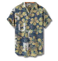 Summer Casual Printed Hawaiian Shirt Men Vacation Seaside