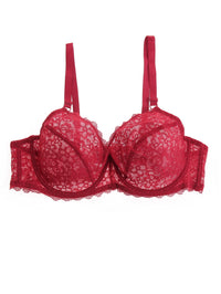 Ultra-thin Hollow Women's Large Chest And Small Lace Bra