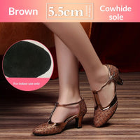 Womens Soft-soled Latin Dance Shoes