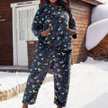 Large Size Pajamas European And American Printed Velvet Women