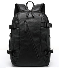 New Korean Style Men's backpack, fashion style leather middle school bag, male bag factory direct sales