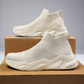 Men's Mid-cut Laceless Knit Sock Shoes