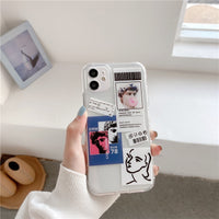 Compatible with Apple, Vintage Label David Transparent Phone Case For iPhoneSoft Silicone Cover