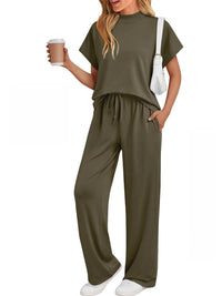 Women's Casual Wear Solid-color Casual Set