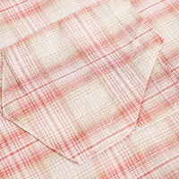 Irregular Pocket Personality Design Loose Plaid Shirt High Street Tide