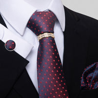 Multi Colored Striped Floral Mens Tie