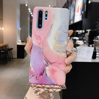 Marble Samsung Lanyard Phone Case