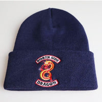 Knitted hat with embroidery