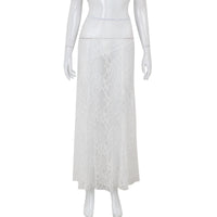 Fashion Lace Pure Color All-matching
