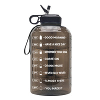 Creative Gradient Portable Plastic Big Water Bottle