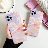 Artistic oil painting starry sky phone case