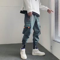 Loose national trendy nine-point sports tie-foot casual overalls
