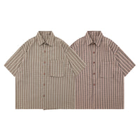 Japanese Retro Short-sleeved Shirt Loose College Style