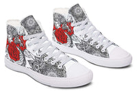 Fashion Printed Couple High Top Canvas Shoes