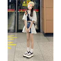 Women's Summer Sun-proof Striped Short-sleeved Shirt