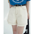 Women's Casual Workwear Contrast Trim Wide Leg Shorts