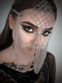 Head Chain Tassel Chain Silver Forehead Chain Head Chain