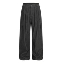 Mens Fashionable Casual Solid-Color Straight-Leg Pants