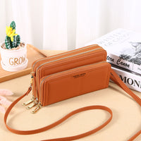 New Women's Long Wallet Double-layer Zipper Large-capacity Handbag