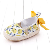 Cute baby toddler shoes with non-slip soft sole bow