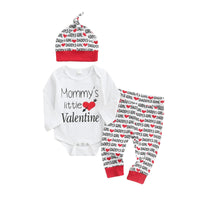 Three-piece Printed Long-sleeved Hooded Baby Suit