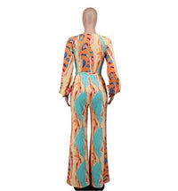 Casual Straight-leg Printing Romper Jumpsuit