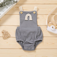 Summer Sleeveless Hidden Hook Universal Men And Women Baby Jumpsuits