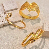 Non-fading Versatile Open-style Stainless Steel Bracelet For Women