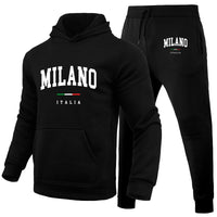 Men's Hoodie Suit Milan Printed Sweatshirt