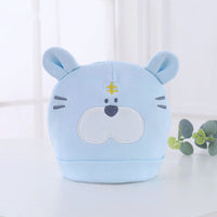 Cute Tiger Baby Hat Cotton Newborn Fetal Cap 0-6 Months Baby Fontanelle Protection