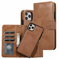 Separate Magnetic Suction Holster Clamshell Wallet Phone Case