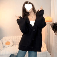 Korean Retro Thicken Lazy Style Knitted Sweater