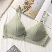 Gathered shapeless seamless bra