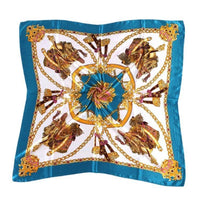 Spring And Autumn Women's Printed 90 Large Kerchief Artificial Silk Floral Scarf