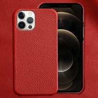 Leather Mobile Phone Case Half Bag Oil Edge Anti-fall