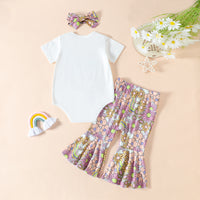 Infant Toddler Clothing Casual Short Sleeve Letter Set