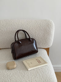 Womens High-End Niche PU Leather Handbag