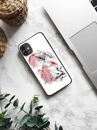 Geisha Dreamland Tempered Glass Soft Silicone Phone Case
