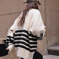 Winter New Stand Collar Pregnant Women Loose Mid-length Sweater