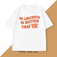 Mens T-shirt With English Letter Print