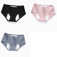 Physiological Underwear Ladies Cotton Cotton Antibacterial Crotch Menstrual Period Leak-proof Breathable Aunt Middle Waist Health Pants