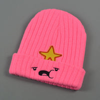 Cartoon Knitted Hat Autumn And Winter Double-layer Woolen Hat