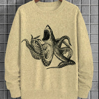 Men's 3D Digital Printed Round Neck Sweater