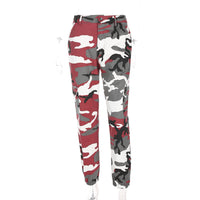Camouflage overalls shrink feet web celebrity god pants street dance powder camouflage BF wind