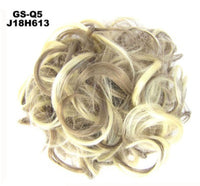 New Trendy Design Women Wavy Curly Messy Hair Bun Synthetic