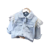 Single Breasted Long Sleeve Denim Cardigan Women